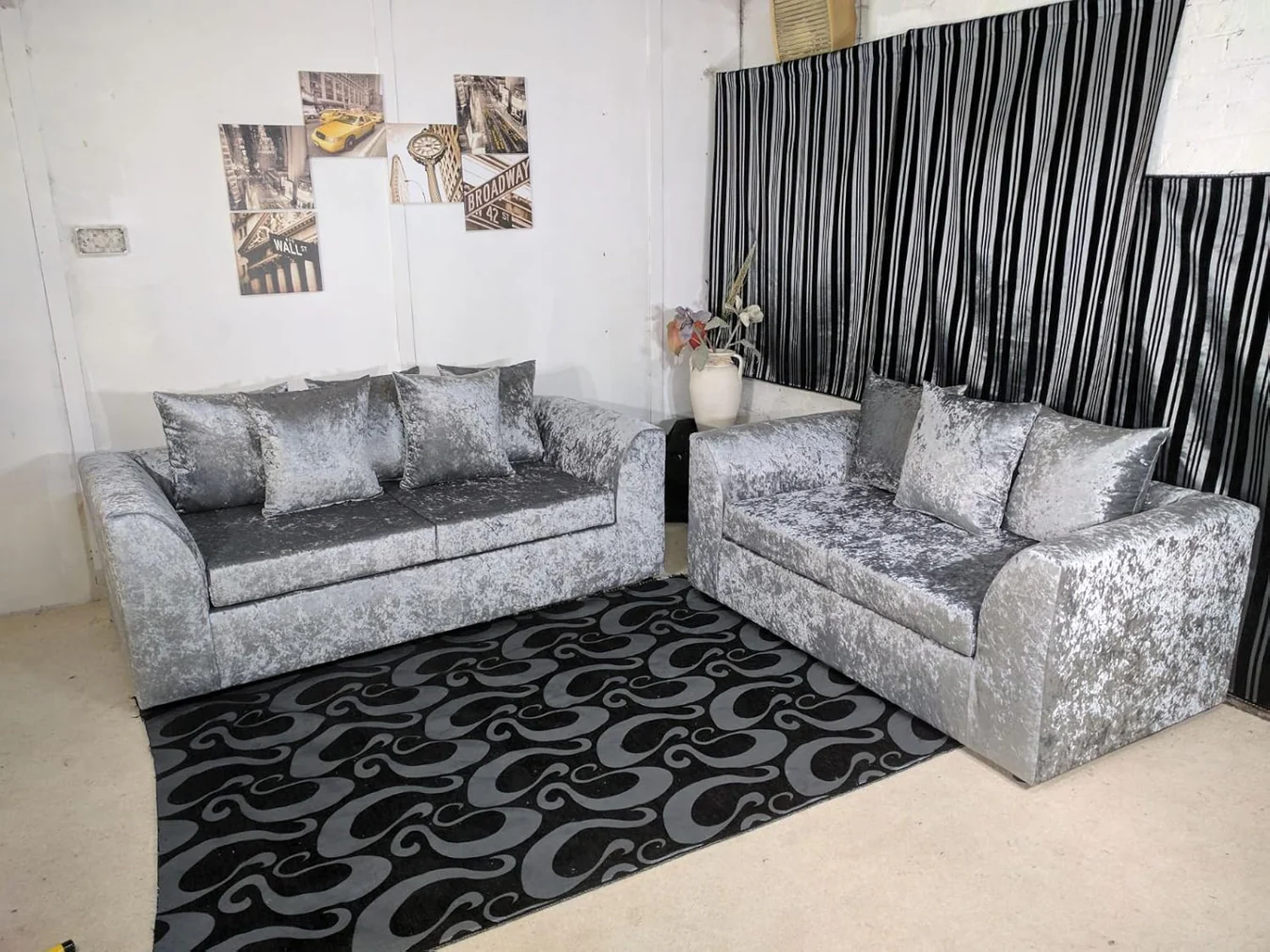 VELVET 3+2 SEATER SOFA