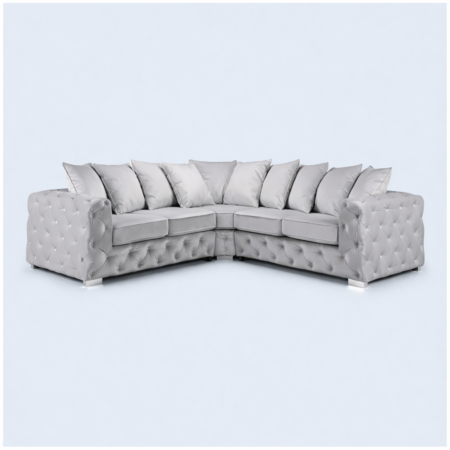 VELVET LARGE CORNER SOFA