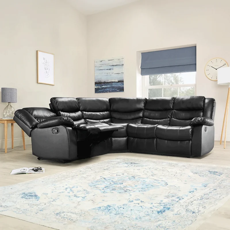 LEATHER CORNER SOFA