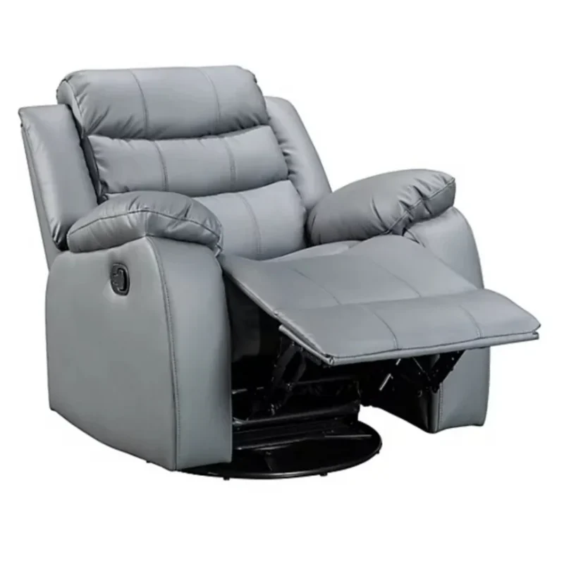 Roma Armchair Recliner Grey Faux Leather