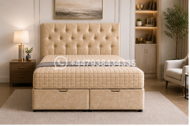 Designer Super King Size Ottoman Bed Frame