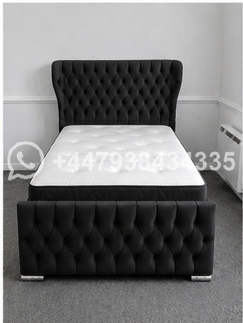 Oxford Wingback Premium Upholstered Single Bed