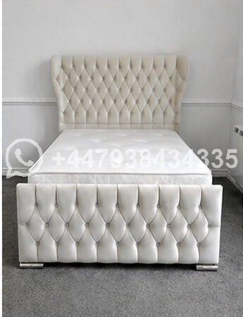 Oxford Wingback Double Bed Frame