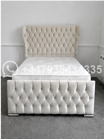 Oxford Wingback Double Bed Frame