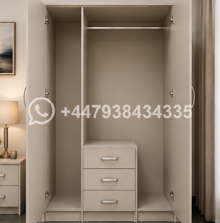 Wardrobe with 3 Drawers – Luxury Wardrobe with 3 Drawers