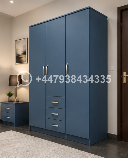 3 Door Wardrobe – 3 Door Wardrobe with 3 Drawers - Image 2