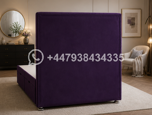 Contemporary King Size Divan Bed Frame โ Stylish Bedroom Solution - Image 4