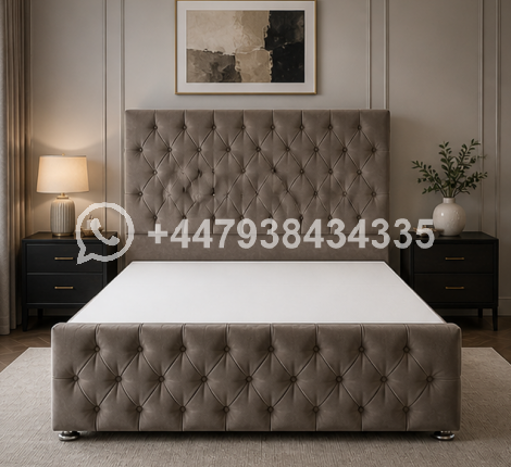 Upholstered Double Divan Bed Frame β Luxury & Comfortable Design - Image 5