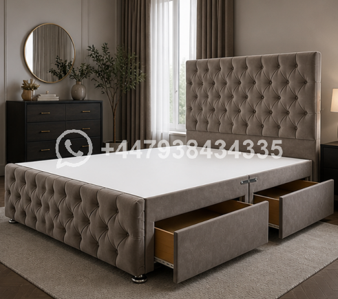 Upholstered Double Divan Bed Frame β Luxury & Comfortable Design