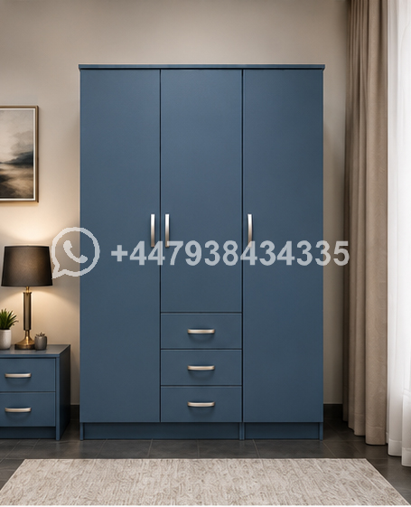3 Door Wardrobe – 3 Door Wardrobe with 3 Drawers - Image 3