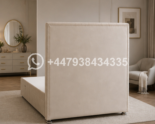 Luxury Upholstered King Size Divan Bed Frame โ Soft & Durable - Image 4