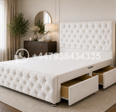 High Quality Double Divan Bed Frame – Modern Bedroom Furniture