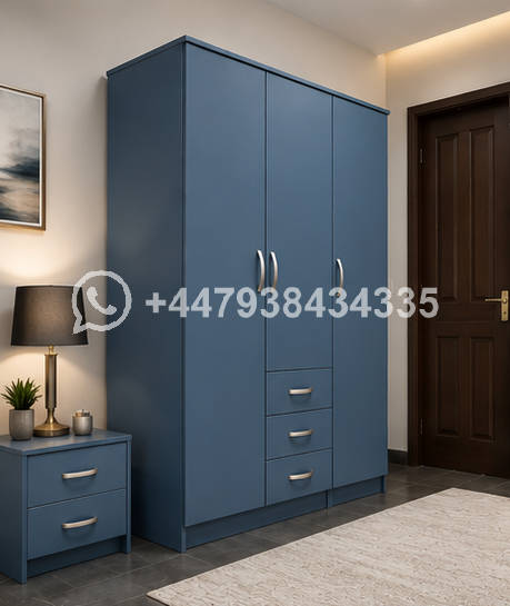 3 Door Wardrobe – 3 Door Wardrobe with 3 Drawers - Image 5