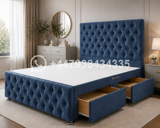 Upholstered Double Divan Bed Frame β Luxury & Comfortable Design