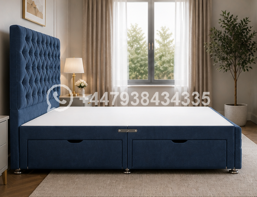 Upholstered Double Divan Bed Frame β Luxury & Comfortable Design - Image 5