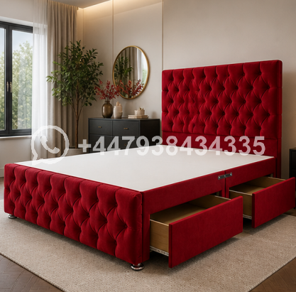 Designer King Size Divan Bed Frame – Elegant & Strong Construction