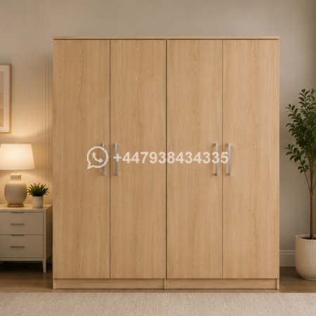 4 Door Wardrobe – Contemporary Storage Style – High Quality 4 Door Wardrobe – Strong & Stylish Build