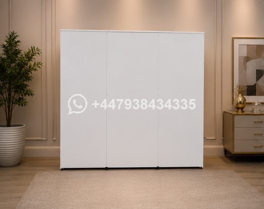 Royal Classic 6 Door Wardrobe with 2 Mirrors with 2 Drawers – Elegant Bedroom Storage Solution - Image 3