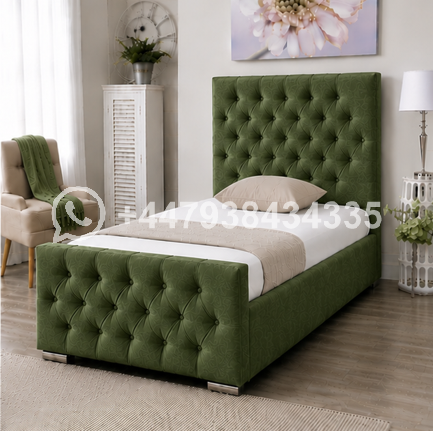 Luxury Bedroom Single Bed – Single Bed Green Colour – Florida Bed