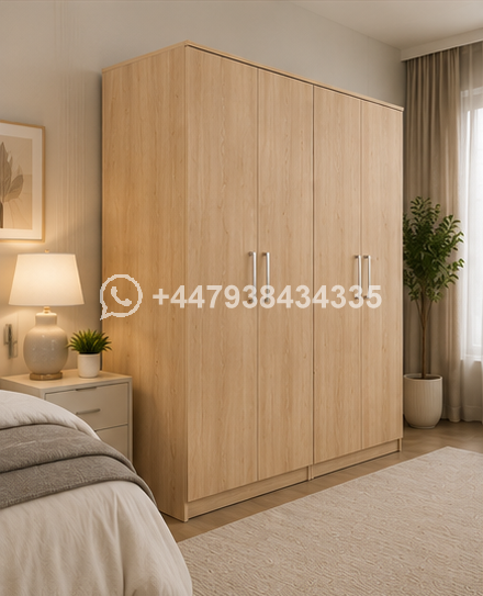4 Door Wardrobe – Contemporary Storage Style – High Quality 4 Door Wardrobe – Strong & Stylish Build - Image 5