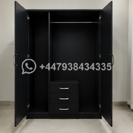 Affordable 3 Door Wardrobe with 3 Drawers – Wardrobe with 3 Drawers