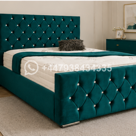 Super King Size Bed Frame – Florida Premium Quality Bed Frame – Teal Colour Bed Frame