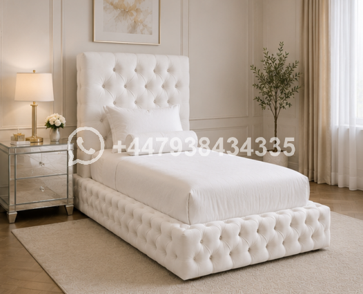 Ambassador Classic Single Bed Frame – White Single Bed - Image 4