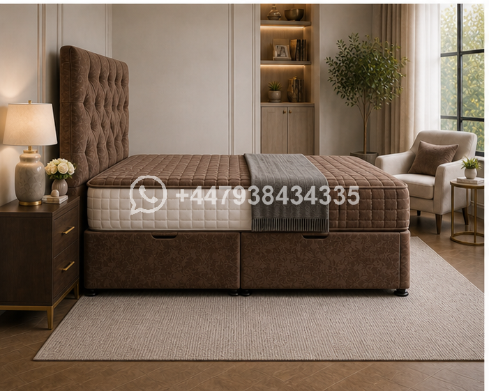 Contemporary King Size Ottoman Storage Bed - Image 3