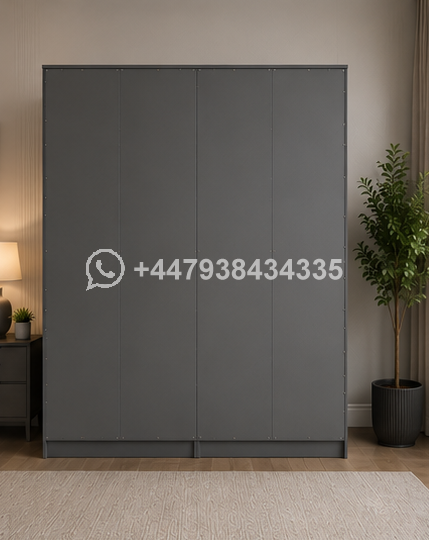 High Quality 4 Door Wardrobe – Strong & Stylish Build – Wooden 4 Door Wardrobe – Classic & Elegant Finish - Image 5
