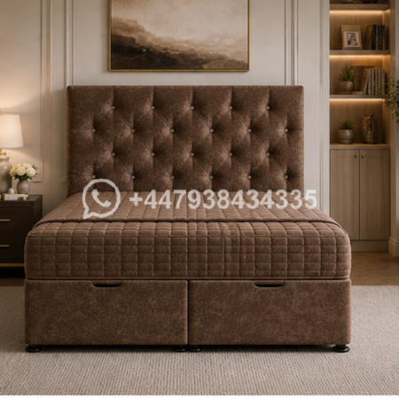Contemporary King Size Ottoman Storage Bed
