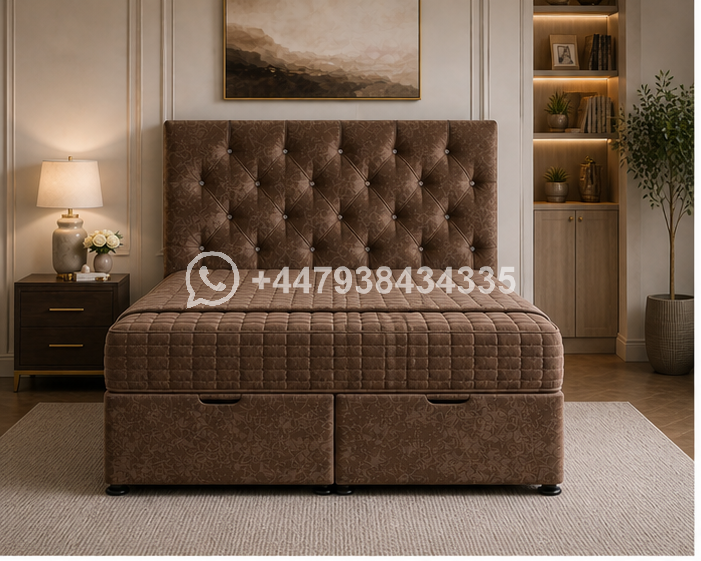 Contemporary King Size Ottoman Storage Bed