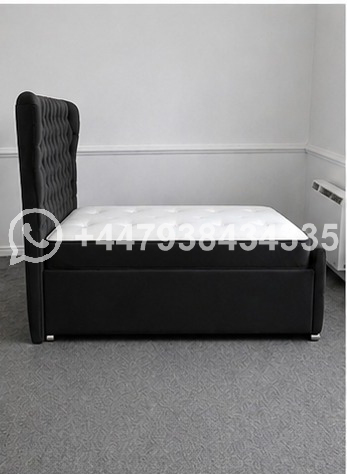 Oxford Wingback Premium Upholstered Single Bed - Image 2