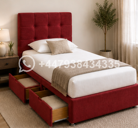 Premium Single Divan Bed Frame – Elegant Bedroom Furniture