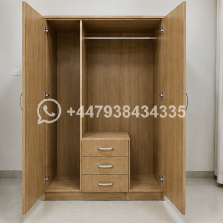 Three Door Wardrobe for Modern Bedrooms
