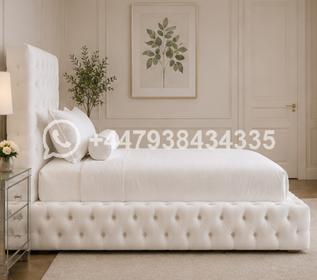 Ambassador Classic Single Bed Frame – White Single Bed