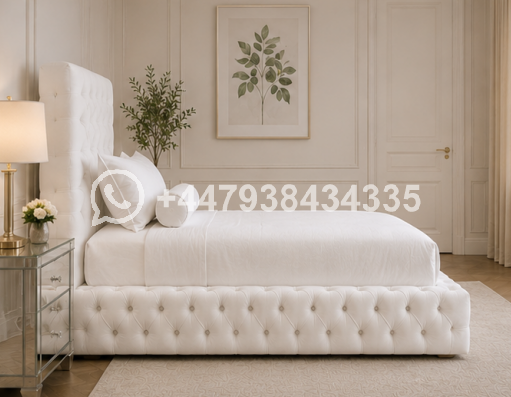 Ambassador Classic Single Bed Frame – White Single Bed