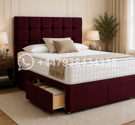 Contemporary King Size Divan Bed – Elegant & Comfortable Style