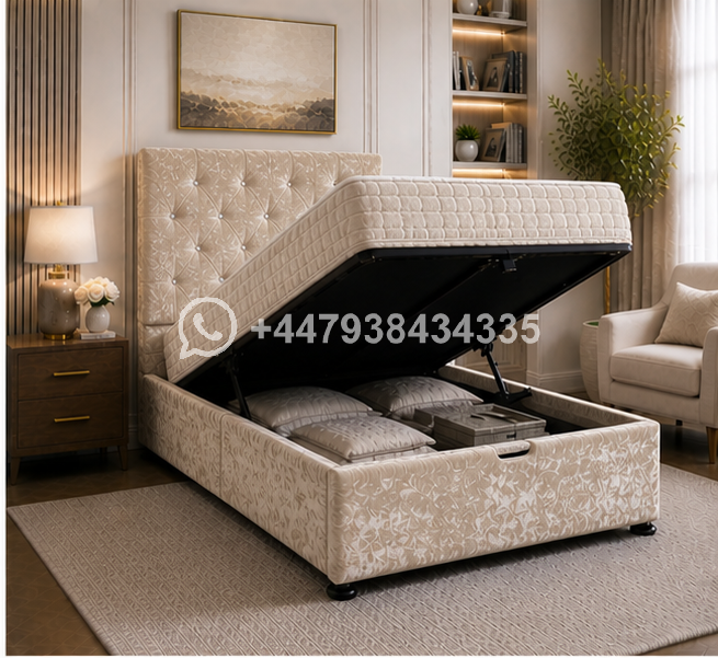 Elegant Single Ottoman Bed Frame - Image 3