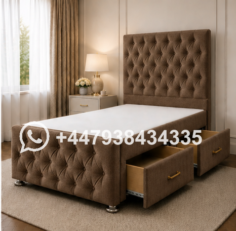 Comfortable Single Divan Bed โ Soft & Elegant Upholstery