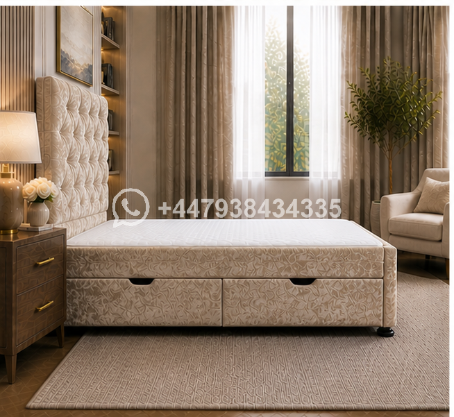 Elegant Single Ottoman Bed Frame - Image 2