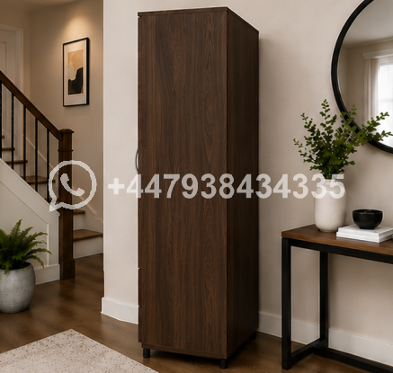 Wooden Two Door Wardrobe with Two Drawers - Image 3