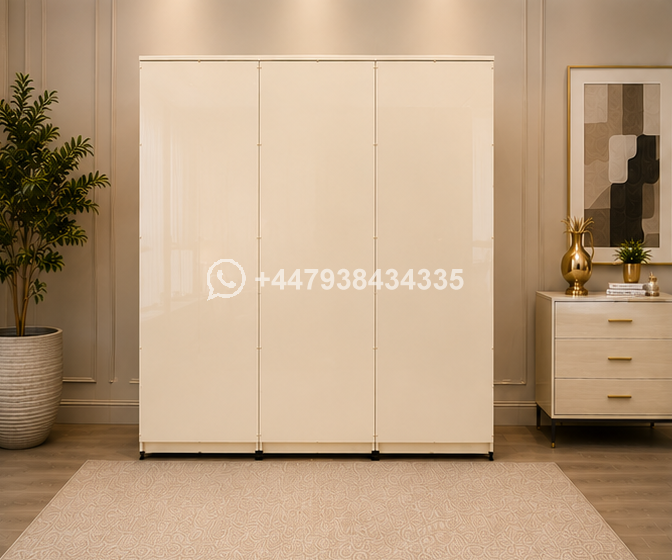 6 Door Wardrobe with Mirror and Drawers – Smart Modern 6 Door Wardrobe with Dual Mirrors – Premium Storage Solution - Image 3