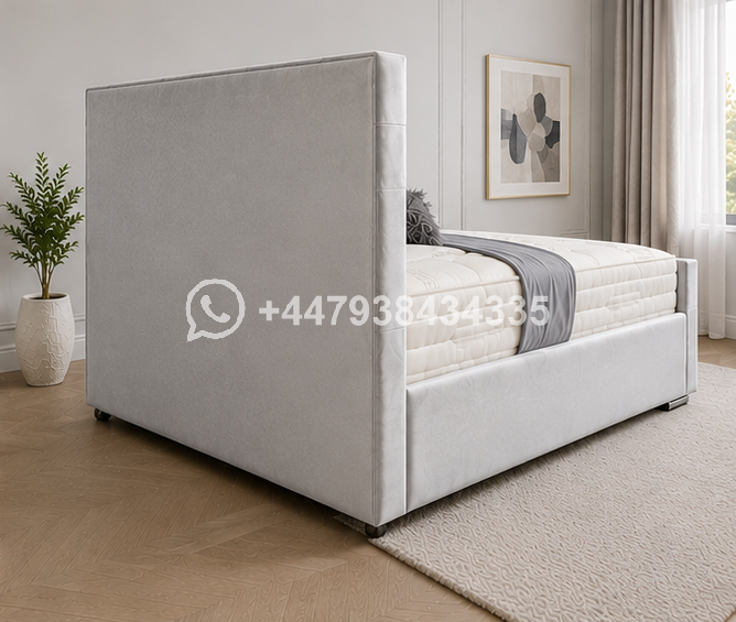 Grey Florida Double Bed with Premium Look - Image 4