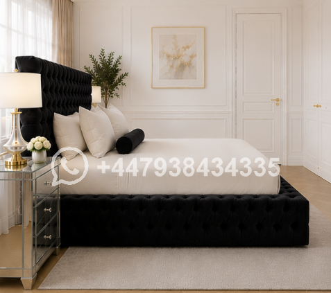 King Size Bed – Premium King Size Bed – Ambassador Velvet King Size Bed Frame