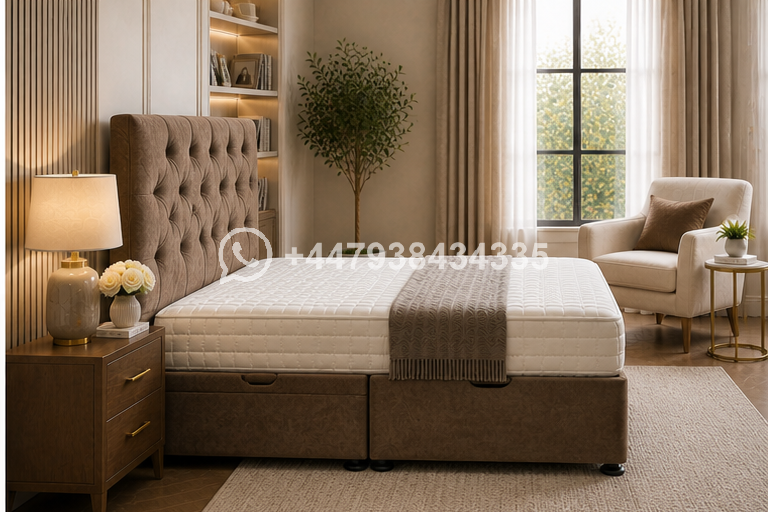 3 Contemporary Double Ottoman Storage Bed - Image 3