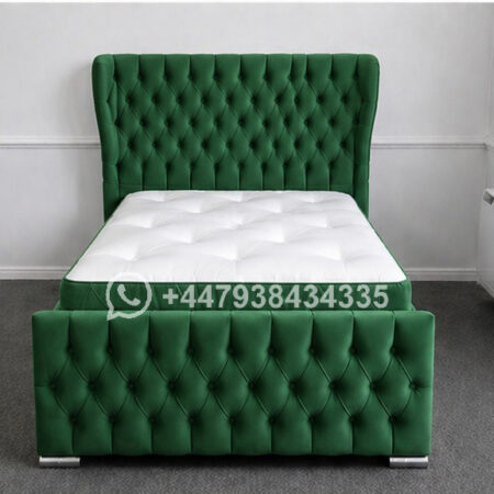 Oxford Wingback Classic-Single Bed Frame