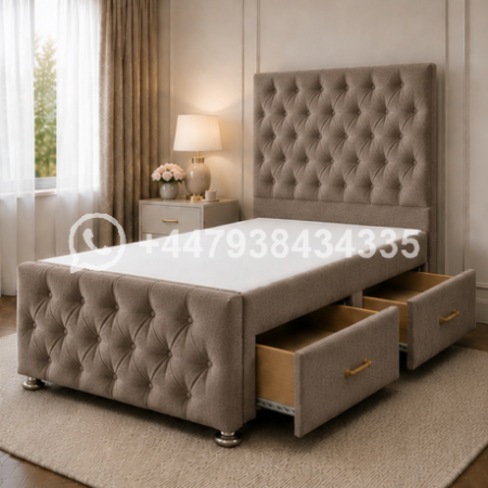Luxury Single Divan Bed – Stylish & Durable Design