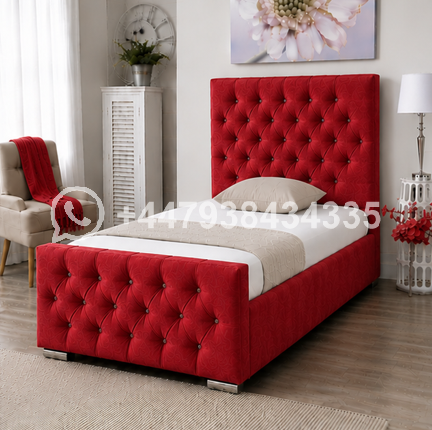 Luxury Sleep Single Bed – Single Bed Red Colour – Florida Bed