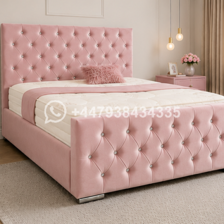 Pink Double Bed – Florida Double Bed with Stylish Design