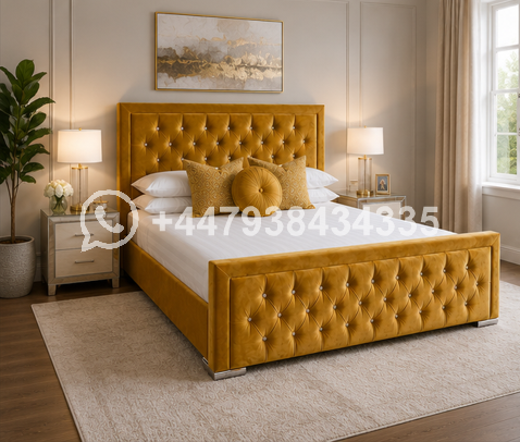 Hilton Super King Size Bed – Stylish Bedroom Bed- Modern Comfortable Bed - Image 3
